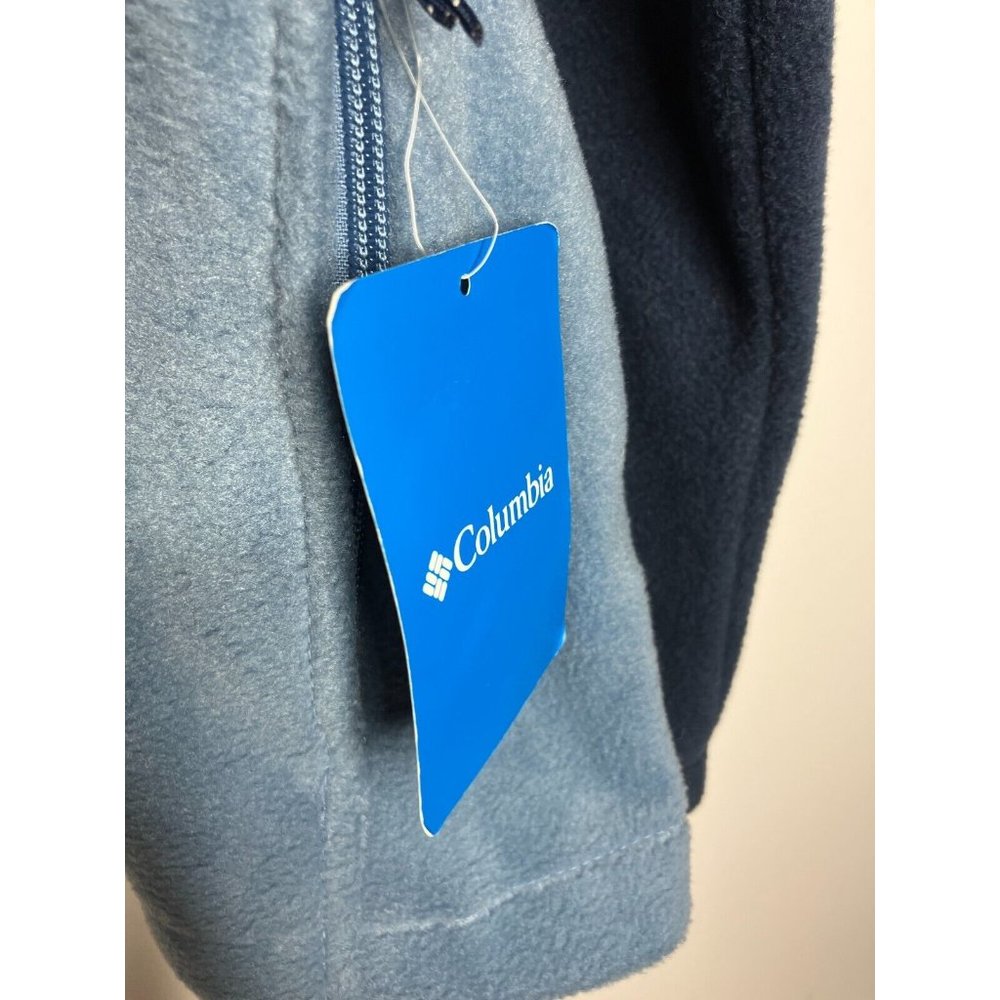Columbia Men's 2XL Blue Fleece Full Zip Sweater New - Picture 4 of 10